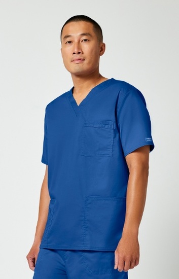 BLOES CHEROKEE CORE STRETCH  UNISEX V-NECK TOP ROYAAL BLAUW XL