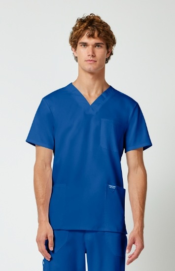 BLOES CHEROKEE REVOLUTION MAN V-NECK TOP BLEU ROYAL XL