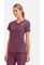 BLOUSE CHEROKEE INFINITY MOCK WRAP TOP BORDEAUX S 