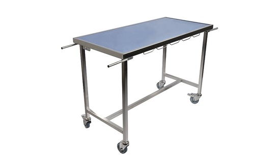 BRANCARDTAFEL INOX DIEP BLAD EN MAT 125x60x90cm