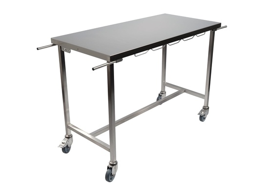 BRANCARDTAFEL INOX VLAK BLAD 125x60x90cm