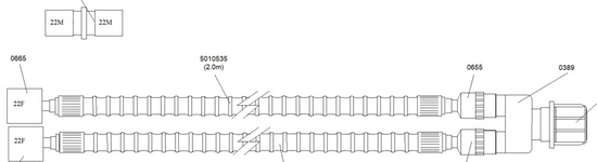 CIRCUIT PATIENT DIA 10 NEONATAL 22F/15M - Y-PIECE 200cm