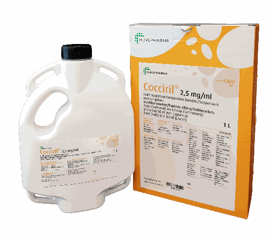 COCCIRIL 2.5MG/ML SUSP BUVABLE 1L