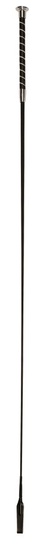DRESSUURZWEEP MET KLAPPER, ZWART, 120 CM