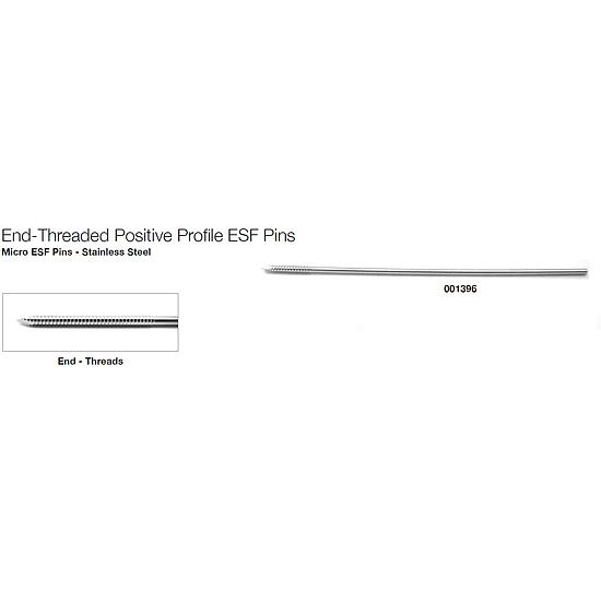 ESF BROCHE 1PTE  9cmx1,6mm FILETAGE POSITIF EXTREMITE 01396