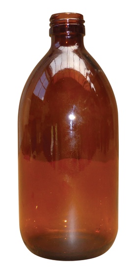 FLACON VERRE JAUNE 250ML
