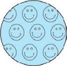 FLEX BANDAGE SMILEY 5cm BLAUW  (x36)