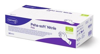 HANDSCHOEN NIET STERIEL PEHA SOFT NITRIL FINO LATEXVRIJ NIET GEPOEDERD M (x150)