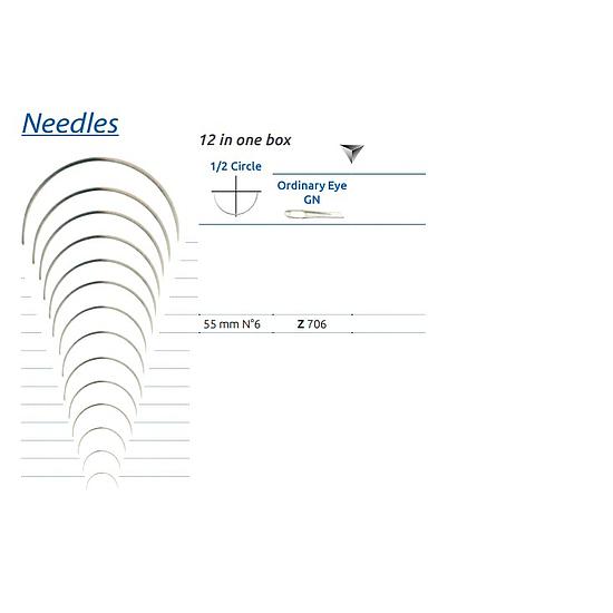 HECHTNAALD 1/2 SNIJDEND 55mm SMI Z706 (x12)