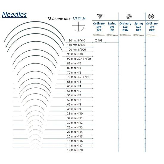HECHTNAALD 3/8 SN 130mm SMI Z495 (x12)