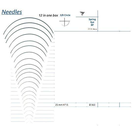 HECHTNAALD 3/8 SN 25mm RES SMI Z563 (x12)