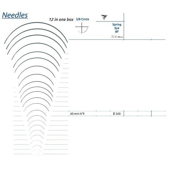 HECHTNAALD 3/8 SN  40mm RES SMI Z560 (x12)