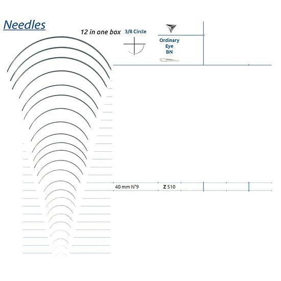 HECHTNAALD 3/8 SN  40mm SMI Z510 (x12)