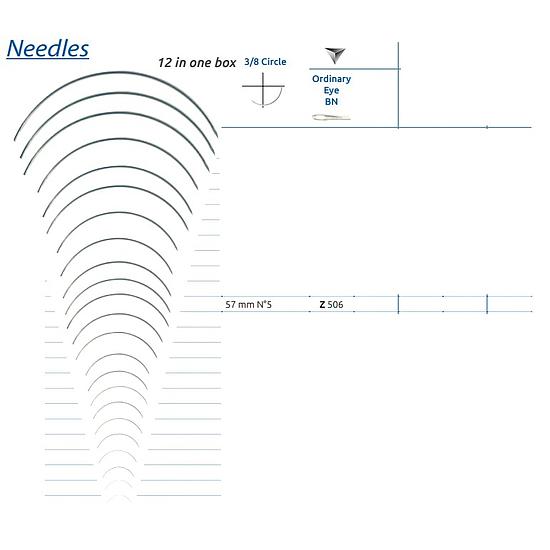 HECHTNAALD 3/8 SN  57mm SMI Z506 (x12)