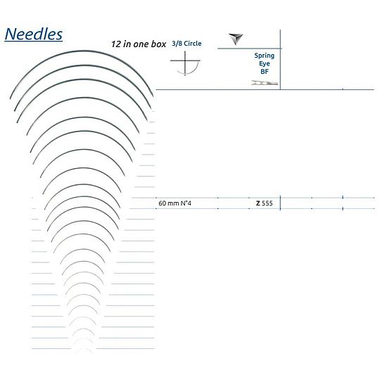 HECHTNAALD 3/8 SN  60mm RES SMI Z555 (x12)
