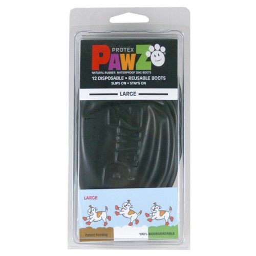 HONDENSCHOEN PAWZ 10,2cm ZWART (x12)