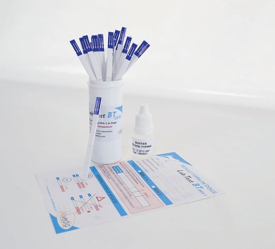 KIT BLOEDGROEP HOND 20 strips