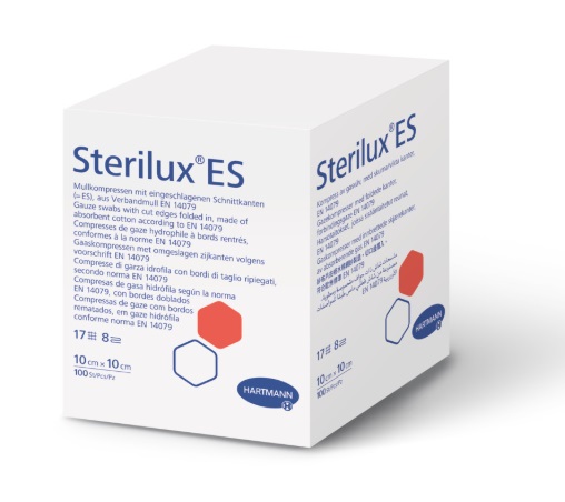 KOMPRES STERILUX ES GEWEVEN  8PL STERIEL  5x5cm (40x5)
