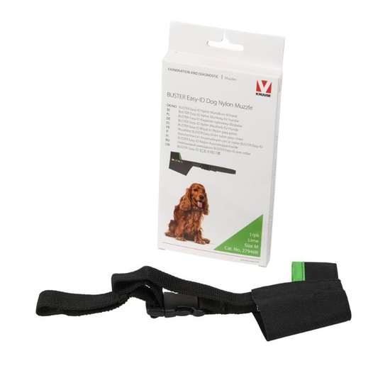 MUILBAND HOND NYLON EASY ID M LIMOEN
