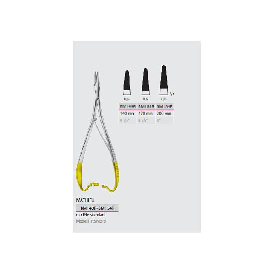 NAALDVOERDER  MATHIEU TC 17cm  AESCULAP DUROGRIP