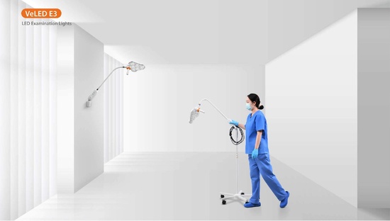 ONDERZOEKSLAMP VeLED E3W WANDBEVESTIGING