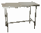 OPTIMA TABLE CONSULT FIXE INOX 125x60x90cm