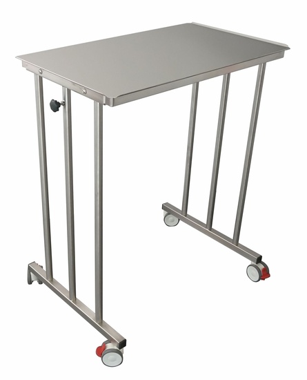 OPTIMA TABLE PONT INOX 80x50cm HAUTEUR REGLABLE