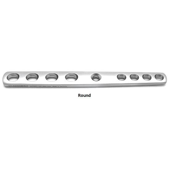 Pancarpale artrodeseplaat 140mm, 3,5/3,5, 10 gaten, rond 001833