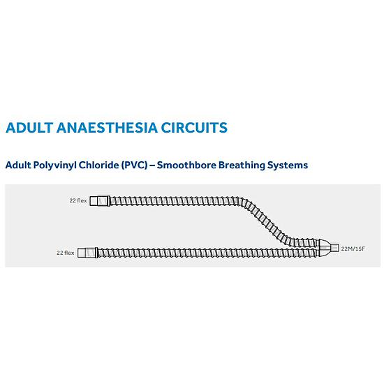 PATIENTENCIRCUIT DIA 22 VOLWASSEN 22M/15F - 2x22 FLEX 120CM