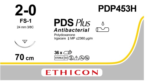PDS+ USP2/0 EP3 70cm 24S3/8 FS-1 PDP453H (x36)