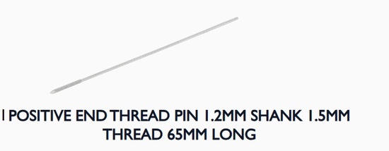 PIN 1,0x65mm POS END THREAD 1,2mm VI-CET0015