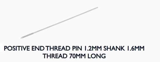 PIN 1,2x70mm POS END THREAD 1,5mm VI-CET0016
