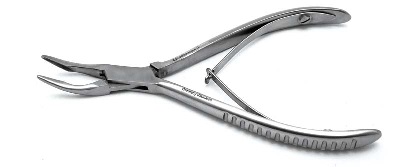 PINCE GOUGE FRIEDMAN MICRO 1,5x5mm COURBE 14,5cm 840221