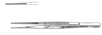 PINCETTE DEBAKEY DROITE 16cm/2,0mm