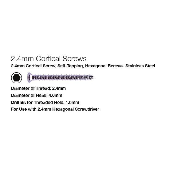 SCHROEF 2,4mm INOX 06mm 2613