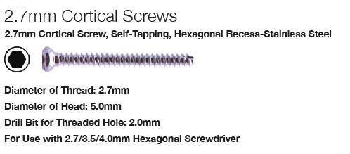 SCHROEF 2,7mm INOX 08mm 1878