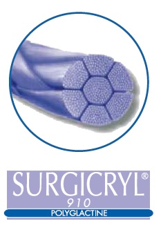 SMI SURGICRYL 910 USP 0 EP3.5 250cm ligapack (x12)