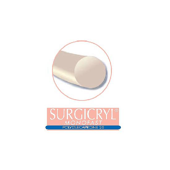 SMI SURGICRYL MONOFAST USP0 EP3,5 75cm 36S1/2 HS36 KLEURLOOS (x12)