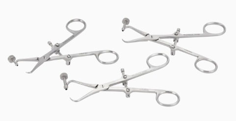 SUPPORT DE PLAQUE AVE GUIDE MECHE SET DE 3PCS