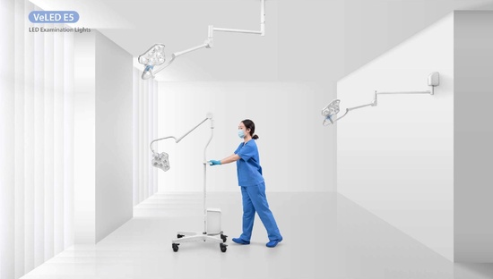SURGICAL LIGHT VeLED E5 SINGLE HEAD CEILING MOUNT
