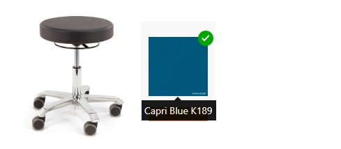 TABOURET MEDICAL 6101 FIX BLEU CAPRI
