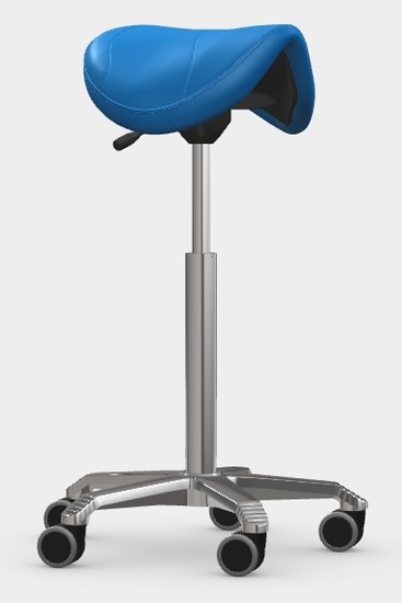 TABOURET SELLE AMAZONE AJUSTABLE HAUTE BLEU CAPRI