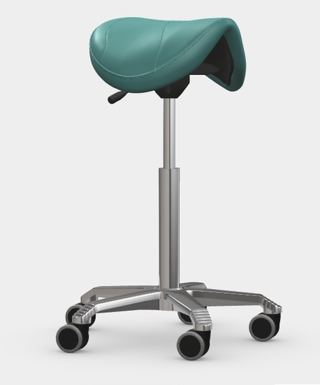 TABOURET SELLE AMAZONE AJUSTABLE TURQUOISE