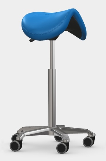 TABOURET SELLE JUMPER AJUSTABLE HAUTE BLEU CAPRI