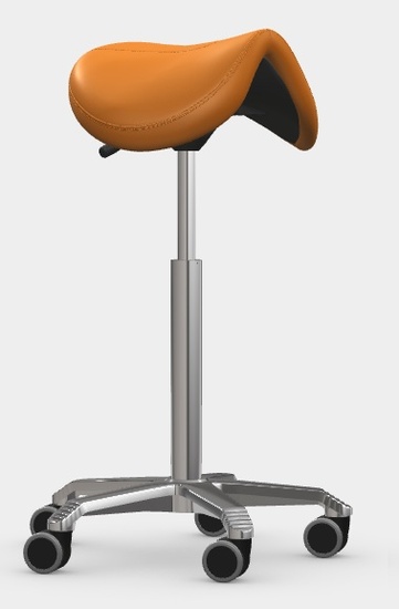 TABOURET SELLE JUMPER AJUSTABLE HAUTE ORANGE