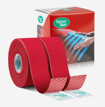VETKIN TAPE 3cmx5m rouge (x2)