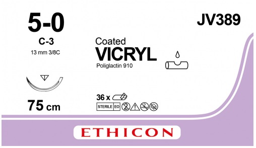 VICRYL USP5/0 EP1 13C3/8 C-3 JV389 (x36)