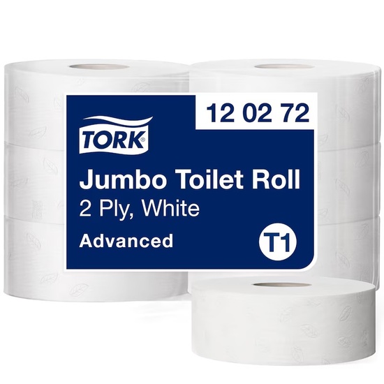 WC PAPIER TORK T1 JUMBO 2 LAGEN 360m 12.02.72  (x6)